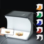 PULUZ Mini panel de lámpara de luz sin sombras para fotografía LED + caja de tienda de fotografía de estudio, material acrílico, área efectiva de 20 cm x 20 cm