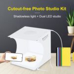 PULUZ Mini panel de lámpara de luz sin sombras para fotografía LED + caja de tienda de fotografía de estudio, material acrílico, área efectiva de 20 cm x 20 cm - Imagen 2