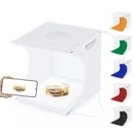 PULUZ Mini panel de lámpara de luz sin sombras para fotografía LED + caja de tienda de fotografía de estudio, material acrílico, área efectiva de 20 cm x 20 cm - Imagen 3
