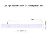 PULUZ 30W 1690LM 60 LEDs SMD 5730 5500K Panel de luz con base de aluminio para tienda de estudio de 60 cm - Imagen 4