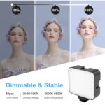 PULUZ 64 LED 5W Luz de relleno de empalme de video para cámara / videocámara, 64 LED - Imagen 4