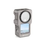 Jaula de aleación de aluminio CNC PULUZ para DJI Action 2, Aluminum Cage (Titanium Color)