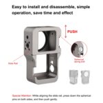 Jaula de aleación de aluminio CNC PULUZ para DJI Action 2, Aluminum Cage (Titanium Color) - Imagen 4