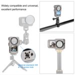 Jaula de aleación de aluminio CNC PULUZ para DJI Action 2, Aluminum Cage (Titanium Color) - Imagen 5