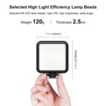 PULUZ Pocket 2500-9000K+RGB Luz de relleno de belleza a todo color Cámara portátil Fotografía Luz LED, 2500-9000K+RGB - Imagen 3