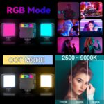 PULUZ Pocket 2500-9000K+RGB Luz de relleno de belleza a todo color Cámara portátil Fotografía Luz LED, 2500-9000K+RGB - Imagen 4