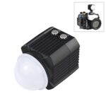 Luz de relleno para fotografía LED subacuática PULUZ de 60 m, luz de buceo de 7,4 V/1100 mAh para GoPro Hero11 Black / HERO10 Black / HERO9 Black /HERO8 / HERO7 /6/5/5 Session /4 Session /4/3+ /3/2/1, Insta360ONE R, DJI Osmo Action y otras cámaras de a...