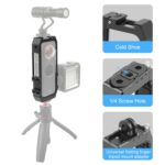 Marco de carcasa protectora PULUZ con soportes para zapata fría y adaptador de trípode plegable magnético para Insta360 ONE X2, Cage For Insta360 ONE X2 - Imagen 3