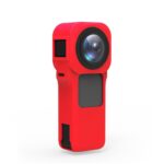 Funda protectora de silicona PULUZ con cubierta de lente para Insta360 One RS edición 360 de 1 pulgada, Silicone Case(Red) - Imagen 4