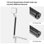 Brazo de extensión para selfies con flotabilidad flotante de fibra de carbono y aleación de aluminio de 250 mm de PULUZ para GoPro, Insta360, DJI y otras cámaras de acción - Imagen 4