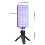 PULUZ LED a todo color RGB Beauty Fill Light Pocket Vlogging Fotografía Luz - Imagen 2