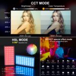 PULUZ LED a todo color RGB Beauty Fill Light Pocket Vlogging Fotografía Luz - Imagen 4
