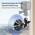 PULUZ Upgraded 1/4 inch Magic Arm Suction Cup Mount, Upgraded 1/4 inch Suction Cup Mount - Imagen 5