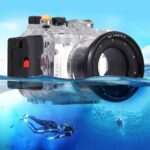 PULUZ 40m Estuche de buceo de profundidad submarina Carcasa de cámara impermeable para Sony RX100 III (Transparente)
