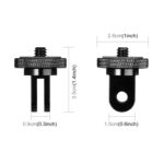 Adaptador de cámara de acción de montaje de trípode de metal con tornillo de 1/4 pulgada PULUZ, Metal Camera Adapter - Imagen 3