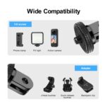Adaptador de cámara de acción de montaje de trípode de metal con tornillo de 1/4 pulgada PULUZ, Metal Camera Adapter - Imagen 5