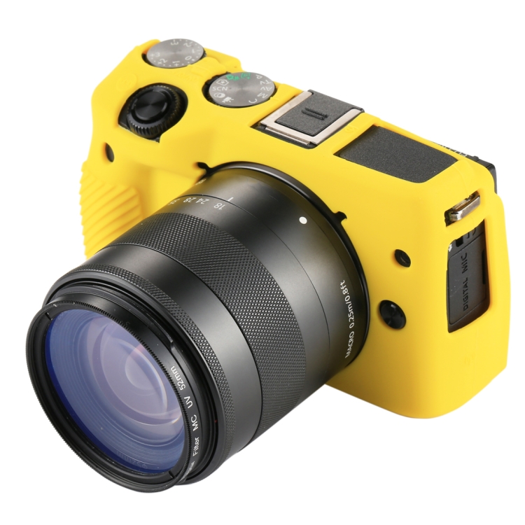 PU7111Y.jpg Funda protectora de silicona suave PULUZ para Canon EOS M3, For Canon M3 - Imagen 1