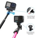 Adaptador de base plegable magnético de liberación rápida PULUZ para GoPro HERO12 Black /11 Black /11 Black mini /10 Black /9 Black /8 Black / Max, Magnetic Folding Base For GoPro HERO12 Black - Imagen 4