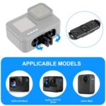 Adaptador de base plegable magnético de liberación rápida PULUZ para GoPro HERO12 Black /11 Black /11 Black mini /10 Black /9 Black /8 Black / Max, Magnetic Folding Base For GoPro HERO12 Black - Imagen 5
