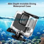 For GoPro HERO 4K 2024 PULUZ 60m / 196ft Waterproof Housing Protective Case with Buckle Basic Mount & Screw, Waterproof Case - Imagen 2