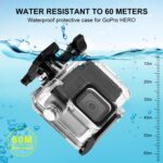 For GoPro HERO 4K 2024 PULUZ 60m / 196ft Waterproof Housing Protective Case with Buckle Basic Mount & Screw, Waterproof Case - Imagen 5