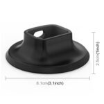 For DJI Osmo Pocket 3 PULUZ Adhesive Type Silicone Dock Desktop Base Bracket, Adhesive Type Base - Imagen 3