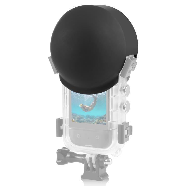 PU766B.jpg For Insta360 X5 PULUZ Invisible Dive Case Lens Guard Silicone Protective Lens Cap Cover, For Insta360 X5 - Imagen 1