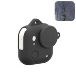 For Insta360 GO Ultra PULUZ Body Silicone Protective Cover with Lens Cap & Lanyards, Protective Cover (Black)