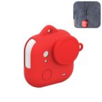 For Insta360 GO Ultra PULUZ Body Silicone Protective Cover with Lens Cap & Lanyards, Protective Cover (Red)