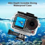 Carcasa sumergible impermeable PULUZ de 60 m para DJI Osmo Action 5 Pro / 3 / 4, con zapata fría, hebilla, soporte básico y tornillos. - Imagen 2