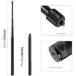 PULUZ Monopié Palo Selfie de Metal de 150 cm para Insta360 One RS / X2 / X3 / X4 - Imagen 3