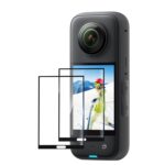 Para Insta360 X3 PULUZ 2 uds película de pantalla curva HD, For Insta360 X3