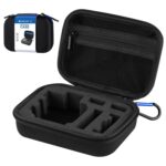 Estuche de viaje y transporte impermeable PULUZ para GoPro, DJI Osmo Action y otros accesorios para cámaras deportivas, tamaño pequeño: 16 cm x 12 cm x 7 cm (negro)