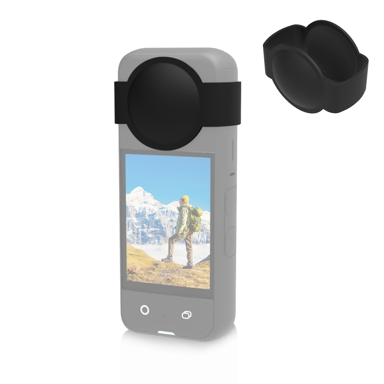 PU830B.jpg Para Insta360 X3 PULUZ lente de silicona cuerpo protector de lente cubierta protectora, Lens Cover - Imagen 1