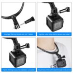 PULUZ Lazy Soporte de cuello ajustable para cámaras de acción GoPro, Neck Bracket - Imagen 4