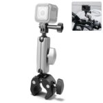 PULUZ Motocicleta Cangrejo Alicates Soporte de brazo de clip con adaptador de montaje y tornillo largo