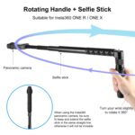 Para Insta360 X3 PULUZ Soporte de trípode de escritorio con mango giratorio, Desktop Tripod Stand - Imagen 5
