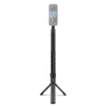Para Insta360 X3 PULUZ mango giratorio trípode de escritorio soporte 110cm palo Selfie monopié, Desktop Tripod Stand 110cm Selfie Stick - Imagen 2