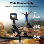PULUZ motocicleta O-Clip abrazadera de liberación rápida manillar soporte de montaje fijo para GoPro y otras cámaras de acción, O-Clip Mount - Imagen 5