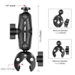 Soporte de montaje fijo para manillar con abrazadera de cangrejo para motocicleta PULUZ para GoPro y otras cámaras de acción, Crab Clamp Mount - Imagen 2