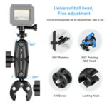 Soporte de montaje fijo para manillar con abrazadera de cangrejo para motocicleta PULUZ para GoPro y otras cámaras de acción, Crab Clamp Mount - Imagen 4