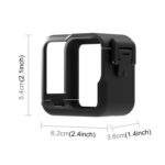 Para GoPro Hero11 Black Mini PULUZ PC Marco de borde de plástico con hebilla Montaje básico y tornillo, PC Plastic Border - Imagen 3
