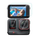 Para Insta360 Ace Pro PULUZ 3 en 1 Pantalla trasera y frontal + Película de vidrio templado para lente, For Insta360 Ace Pro - Imagen 2