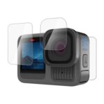 Para GoPro HERO13 Black PULUZ 3 en 1 Lente y pantalla frontal y trasera Película de vidrio templado 9H 2.5D, For GoPro HERO13 Black - Imagen 2