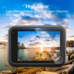 Para GoPro HERO13 Black PULUZ 3 en 1 Lente y pantalla frontal y trasera Película de vidrio templado 9H 2.5D, For GoPro HERO13 Black - Imagen 5