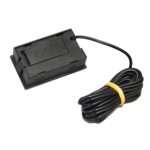 Mini termómetro digital LCD para frigorífico congelador, tamaño de inserción 46 mm x 26,6 mm, longitud del cable 1 m (negro) - Imagen 4