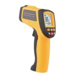 Termómetro infrarrojo, rango de temperatura: -50 - 700 grados Celsius (amarillo)