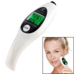 Analizador de contenido de aceite de humedad mini portátil LCD digital probador de cuidado de la piel de humedad (blanco)