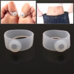 10 pares de anillos magnéticos para los dedos del pie para bajar de peso (blanco)