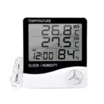 THC-03A Termómetro Electrónico Digital LCD para exteriores/interiores, higrómetro, despertador, THC-03A